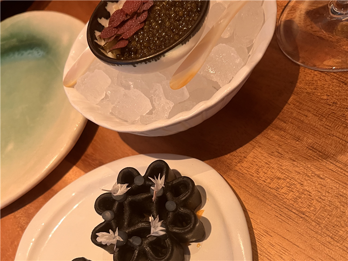 crab and caviar